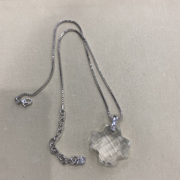 Swarovski Thick Cross Pendant Necklace - Picture 3 of 5